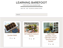 Tablet Screenshot of learningbarefoot.com